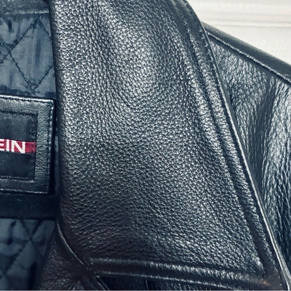 Charles Klein Vintage Genuine Black Leather Car Coat - Like New - Picture 5 of 6